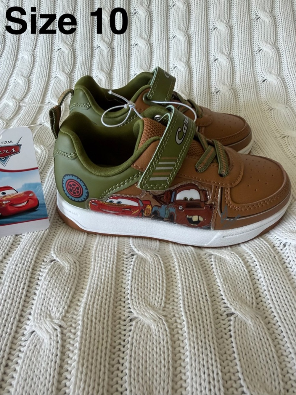 Disney Cars Lightning McQueen Mater Sneakers 10 Boys Toddler Shoes NEW Sneaker